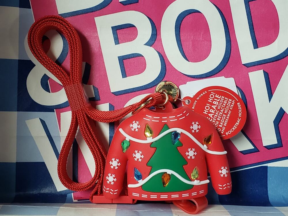 BBW Ugly Sweater ID Card w. Retractable ID Wearable Lanyard PocketBac Holder